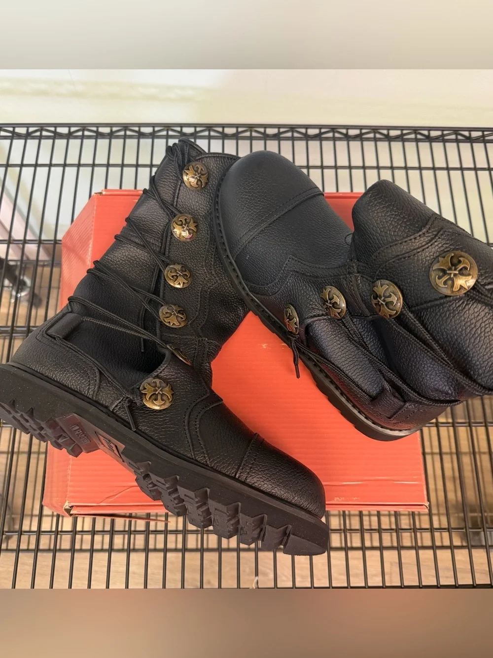 House of Andar black leather